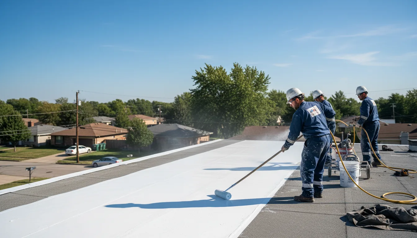 Commercial roof coating in Spencer, WI near me